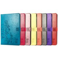 Coque Fleurs de Trèfle iPad 9 (2021) 10.2 pouces / iPad 8 (2020) 10.2 pouces / iPad 7 (2019) 10.2 pouces - Orange