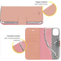 Accezz Étui de téléphone portefeuille Wallet iPhone 13 Pro - Rose Champagne