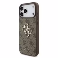 Guess Coque 4G Metal Logo Backcover Apple iPhone 17 Pro - Marron