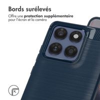 imoshion Coque Brushed Motorola Edge 60 Fusion - Bleu foncé