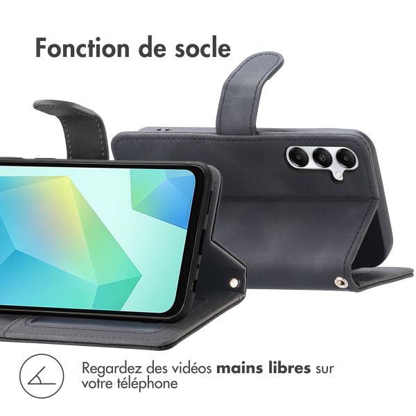 imoshion Etui de télephone portefeuille avec cordon Samsung Galaxy A17 (5G) - Noir