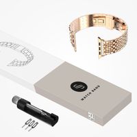 Selencia Bracelet dragon en acier Apple Watch Series 1 t/m 11 / SE / Ultra (44/45/46/49 mm) - Rose Doré