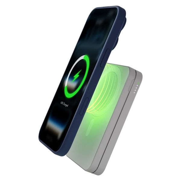 dbramante1928 3-in-1 Powerbank Re-charge 8.000 mAh - Batterie externe sans fil - Blanc