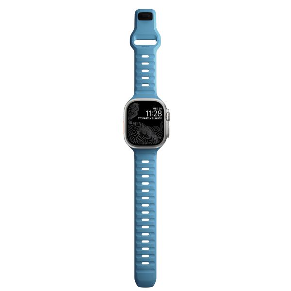 Nomad Bracelet Sport FKM Apple Watch Series 1-10 / SE / Ultra (2) - 42/44/45/46/49 mm - Electric Blue