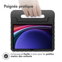 imoshion Coque kidsproof avec poignée Samsung Galaxy Tab S9 11.0 pouces / Tab S9 FE 10.9 pouces - Noir