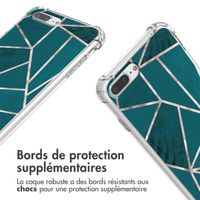 imoshion Coque Design avec cordon iPhone 8 Plus / 7 Plus - Petrol Green Graphic