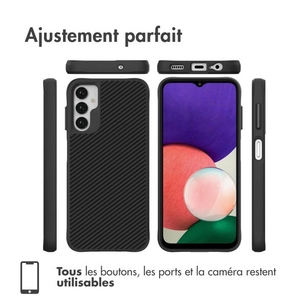 imoshion Rugged Hybrid Carbon Case Samsung Galaxy A14 (5G/4G) - Noir