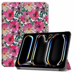 imoshion Coque tablette Design iPad Pro 13 (2024) M4 - Floral Watercolor