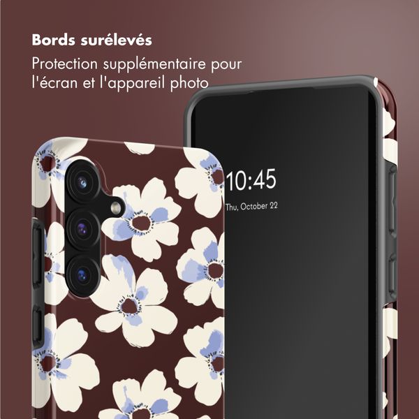 Selencia Coque arrière Vivid Samsung Galaxy S25 FE - Choco Flower Pop