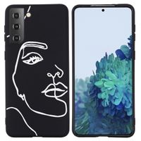imoshion Coque Design Samsung Galaxy S21 - Line Art Woman White