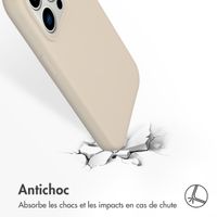 Accezz Coque Liquid Silicone iPhone 14 Pro - Stone