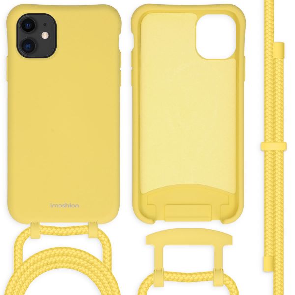 imoshion Coque de couleur avec cordon amovible iPhone 11 - Jaune