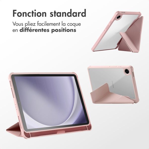 imoshion Coque tablette Origami Samsung Galaxy Tab A9 8.7 pouces - Rose