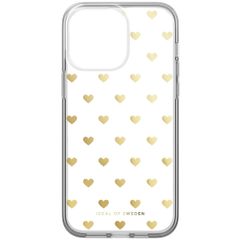 iDeal of Sweden Coque arrière Mirror iPhone 14 Pro Max - Golden Hearts