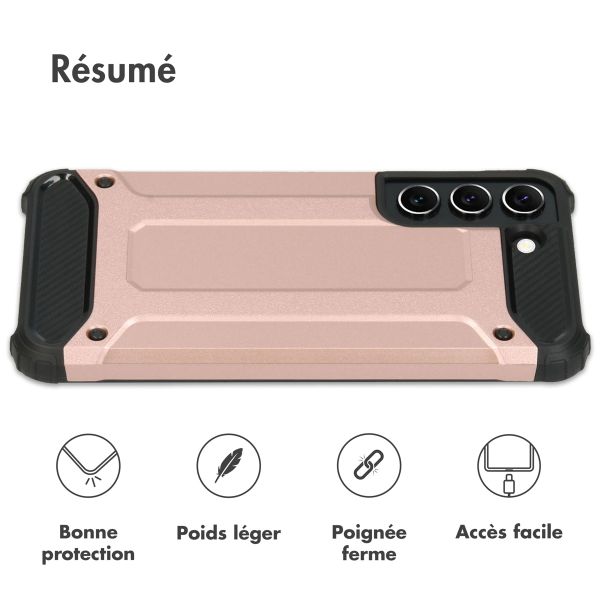 imoshion Coque Rugged Xtreme Samsung Galaxy S22 - Rose Dorée