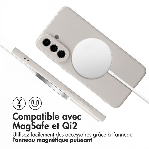 imoshion Coque Couleur avec MagSafe Samsung Galaxy A57 (5G) - Beige