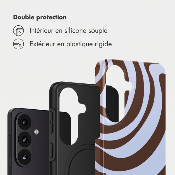 Selencia Coque arrière Vivid Samsung Galaxy S26 - Dream Swirl Chocolate