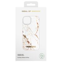 iDeal of Sweden Coque Fashion iPhone 15 Plus - Carrara Gold