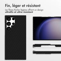 Accezz Coque Kevlar MagSafe Samsung Galaxy S23 Ultra - Noir
