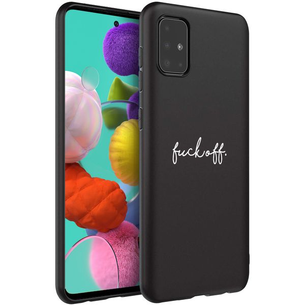 imoshion Coque Design Samsung Galaxy A51 - Fuck Off - Noir