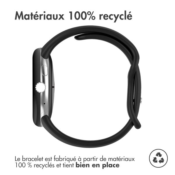 imoshion Bracelet en silicone⁺ Google Pixel Watch / Watch 2 / Watch 3 / Watch 4 (41 mm) - Taille L - Noir