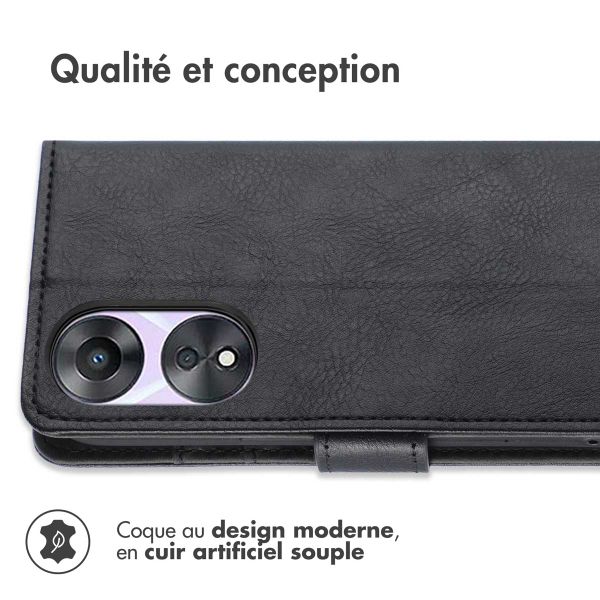 imoshion Étui de télephone portefeuille Oppo A78 (4G) - Noir