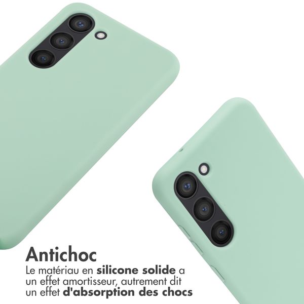 imoshion Coque en silicone avec cordon Samsung Galaxy S23 - Vert menthe