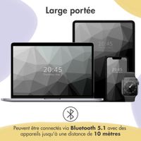 imoshion Casque sans fil pour enfants Dino LED Light - Limiteur de décibels - Avec câble AUX - Lavender Lilac / Yellow