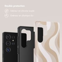 Selencia Coque arrière Vivid Samsung Galaxy S25 Ultra - Desert Waves Beige