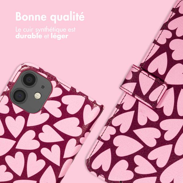 imoshion Étui de télephone portefeuille Design Apple iPhone 11 - Hearty Blush