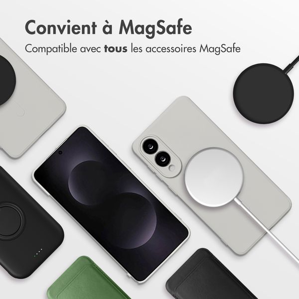 imoshion Coque Couleur avec MagSafe Samsung Galaxy S25 Edge - Beige