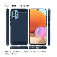 imoshion Coque Brushed Samsung Galaxy A32 (4G) - Bleu foncé