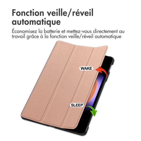 imoshion Coque tablette Trifold Xiaomi Pad 6S Pro 12.4 - Rose Doré