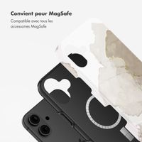 Selencia Coque arrière Vivid avec MagSafe Apple iPhone 16 - Marble Light Brown