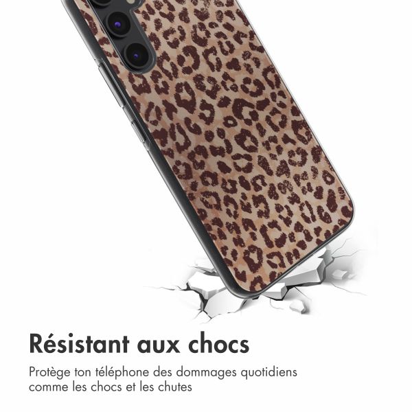 imoshion Coque design pour Samsung Galaxy A54 - Leopard Mood