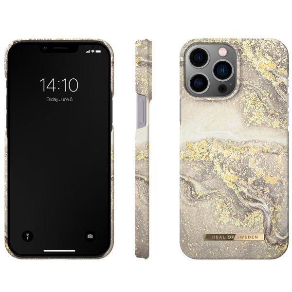iDeal of Sweden Coque Fashion Apple iPhone 13 Pro Max - Sparkle Greige Marble