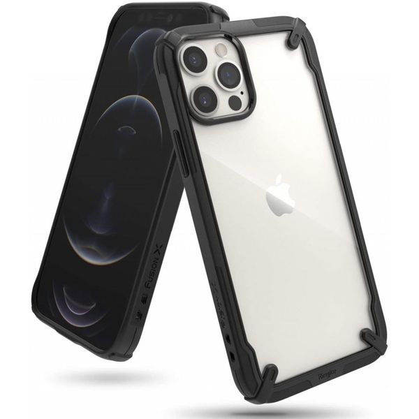 Ringke Coque Fusion X iPhone 12 (Pro) - Noir