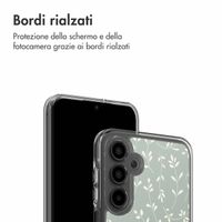 imoshion Coque Design Samsung Galaxy A16 - Smoke Green Flowers