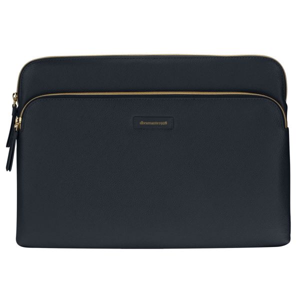 dbramante1928 ﻿Paris+ Sleeve - Pochette ordinateur 14 pouces - Cuir véritable - MacBook Pro 14 pouces - Pacific Blue