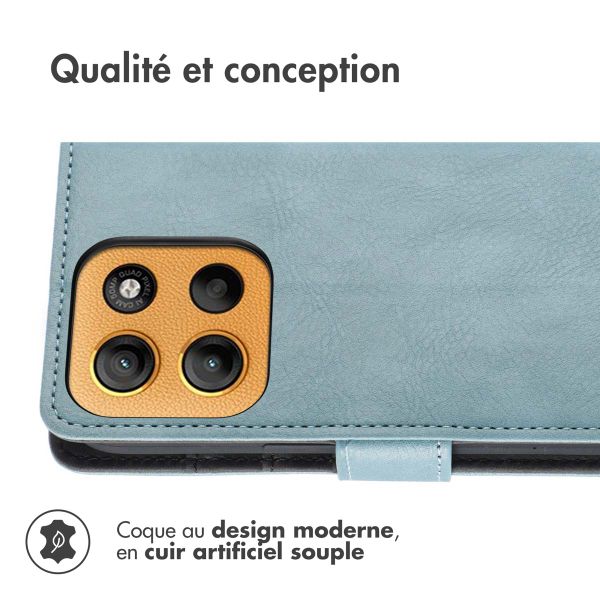 imoshion Étui de télephone portefeuille Motorola Moto G15 / G15 Power - Bleu clair