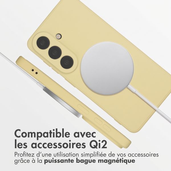 imoshion Coque Couleur avec MagSafe Samsung Galaxy S26 - Vanilla