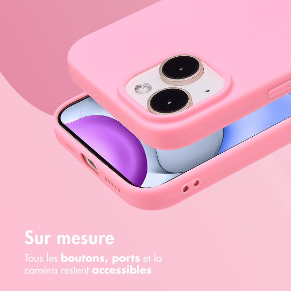 imoshion Coque Couleur Apple iPhone 15 - Bubblegum Pink