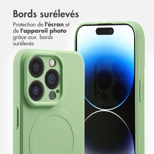 imoshion Coque Couleur avec MagSafe Apple iPhone 14 Pro - Vert