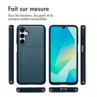 imoshion Coque arrière avec porte-cartes Samsung Galaxy A16 - Bleu foncé