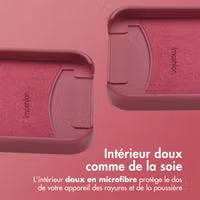imoshion Coque arrière Color avec cordon amovible et MagSafe Apple iPhone 15 Pro - Raspberry