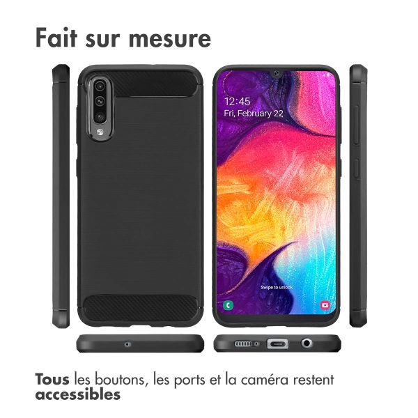 imoshion Coque Brushed Samsung Galaxy A50 / A30s - Noir