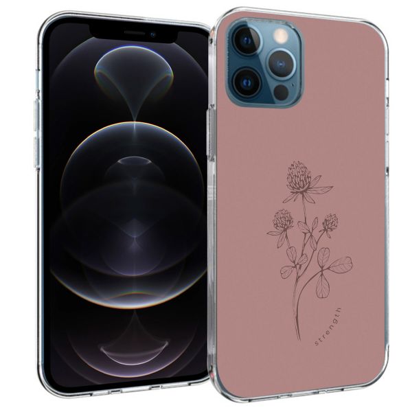 imoshion Coque Design iPhone 12 (Pro) - Floral Pink