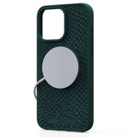 Njorð Collections Coque Salmon Leather MagSafe iPhone 15 Pro Max - Green