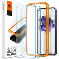 Spigen Protection d'écran en verre trempé GLAStR Fit + Applicator 2-pack Nothing Phone (2)