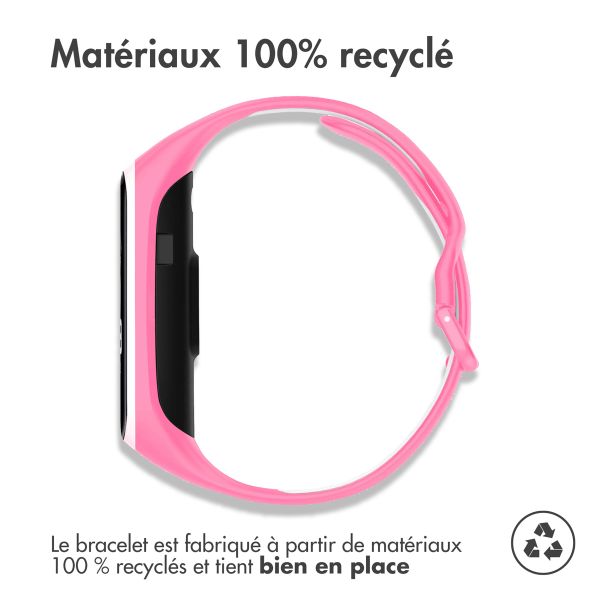 imoshion Bracelet sportif en silicone Samsung Galaxy Fit 2 - Rose / Blanc